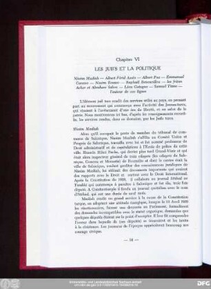 Chapitre VI Les Juifs Et La Politique