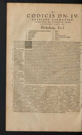 Codicis Dn. Iustiniani ... Liber III.