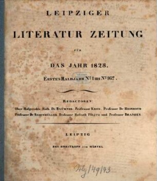 Leipziger Literaturzeitung. 1828,1, 1828,1