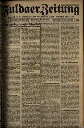 Ausgabe vom Donnerstag, den 10. Juli 1930.