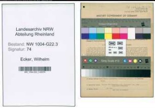Entnazifizierung Wilhelm Ecker , geb. 10.10.1898 (Ingenieur)