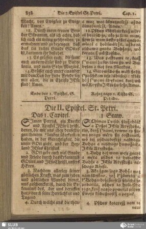 Die II. Epistel. St. Petri