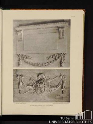 Tafel 9. Wanddekorationen des Vorplatzes.