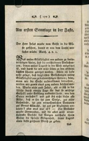 170-185, Am ersten Sonntage in der Faste.