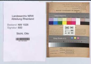 Entnazifizierung Otto Sticht , geb. 22.07.1888 (Geschaeftsinhaber)