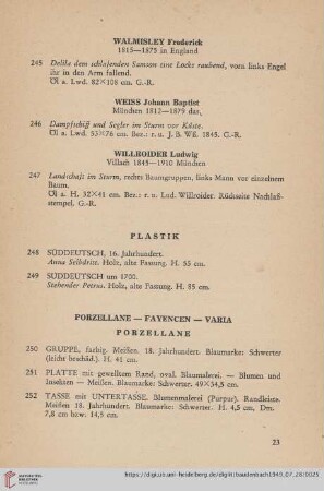 Plastik (Nr. 248-249)