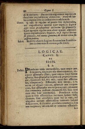 Caput I. De Ideis.