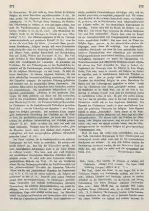 272-273 [Rezension] Pick, Bernhard, The Cabala
