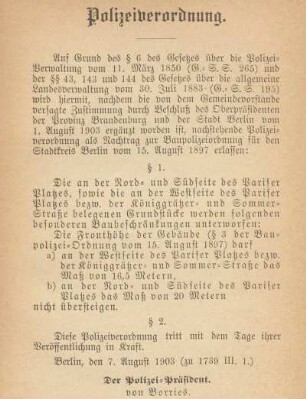 Polizeiverordnung