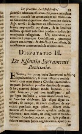 93-109, Disputatio III
