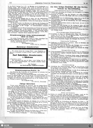 Aus dem Kriegs-Merkblatt für den Rechtsverkehr im Geschäftsleben