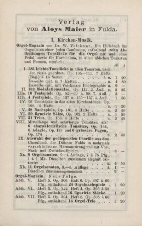 Verlag von Aloys Maier in Fulda.