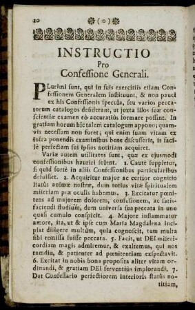 Instructio Pro Confessione Generali.