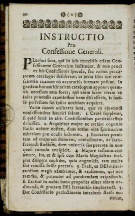 Instructio Pro Confessione Generali.