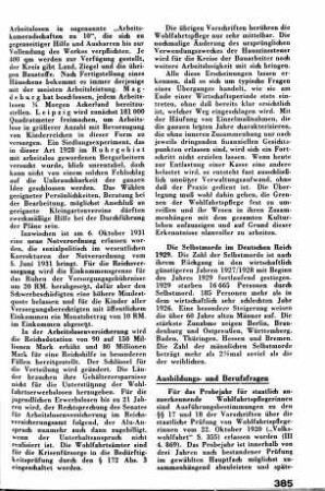 Probejahr für staatlich anzuerkennende Wohlfahrtspflegerinnen [Ausbildungs- und Berufsfragen]