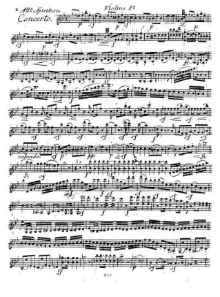 Allº Spiritoso. Concerto. Violino Iº