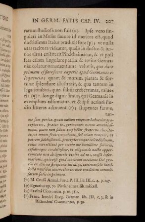 207-218, Ipse vero singulari in Musas favore ...
