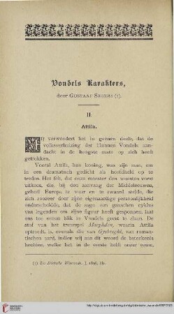 Vondels Karakters