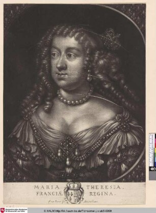 [Maria Theresia; Marie Therese, Queen of France, wife of Louis XIV]