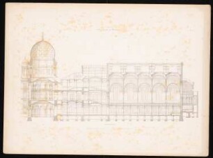 Neue Synagoge, Berlin: Längsschnitt