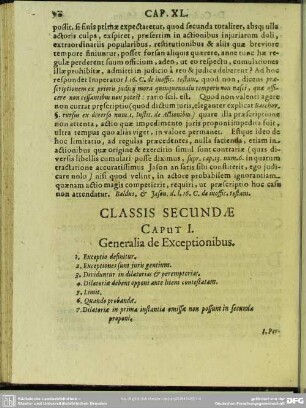 Classis Secundae