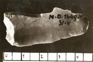 Eckstichel von unten. Fundort, Bautzen-Burk (West). Altsteinzeit