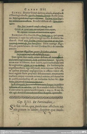 Cap. XIII. De Fortitudine