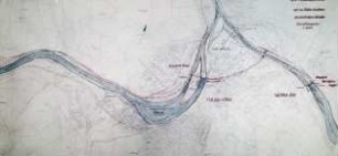 Planung Oberweserausbau 1953 Staustufe Hannoversch Münden