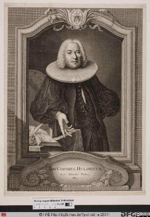 Bildnis Johann Caspar Ulrich (lat. Huldricus)