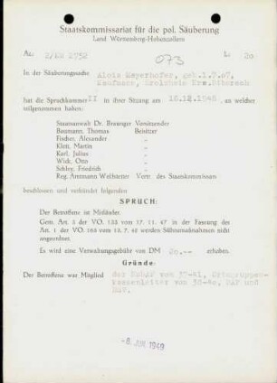 Mayerhofer, Alois