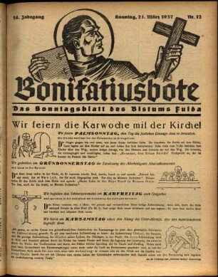 Ausgabe vom Sonntag, den 21. März 1937.