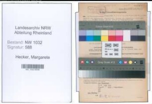 Entnazifizierung Margarete Hecker , geb. 01.01.1905 ()