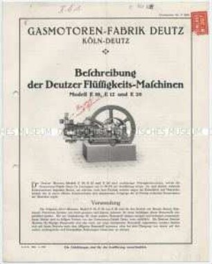 Beschreibung der Motoren für flüssigen Brennstoff