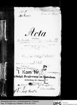 Anstellung der unteren Beamten des Magistrats Wittstock
