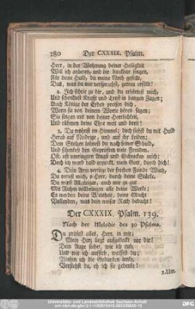 Der CXXXIX. Pslam. 139.