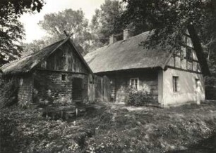 Lübbenau-Lehde, Nr. 19. Spreewaldhof. Holz- und Steinbau, strohgedeckt