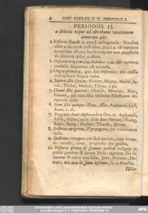 Periodus II. a diluvio usque ad Abrahami vocationem annorum 427.