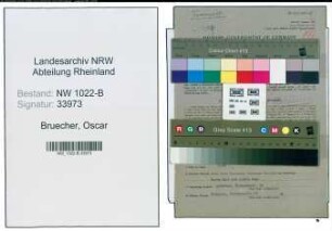 Entnazifizierung Oscar Bruecher , geb. 11.07.1908 (Reiseleiter)