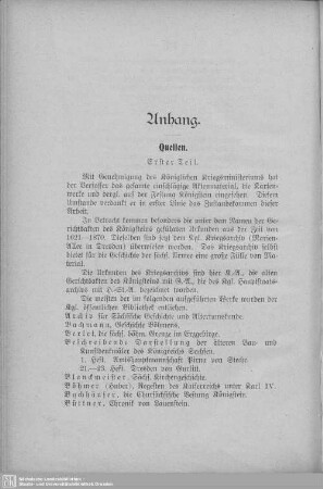 Quellen, Erster Teil