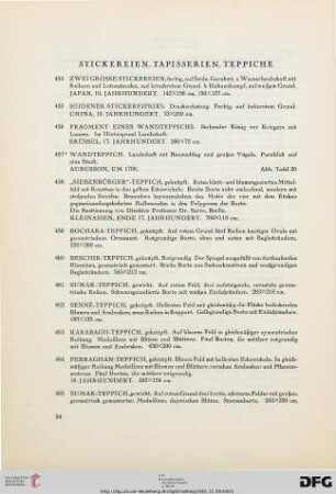 Stickereien, Gobelins, Teppiche (Nr. 454-476)