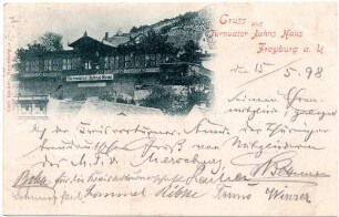 Gruss aus Turnvater Jahns Haus Freyburg a. U.