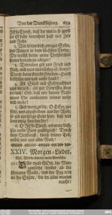 XXIV. Morgen-Lieder.
