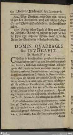 Domin. Quadrages. seu Invocavit. Ev. Matth. IV. 1.-11.