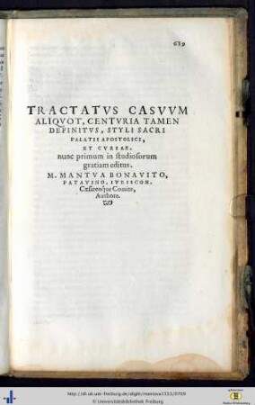 Tractatus Casuum…