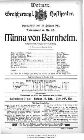 Minna von Barnhelm