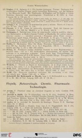Physik. Meteorologie. Chemie. Pharmazie. Technologie (Nr. 138-389)