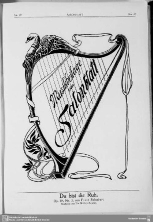 Musikbeilage zum Salonblatt