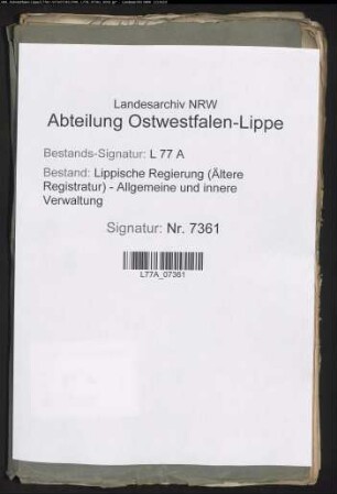 Magazinlieferungen aus dem Amt Varenholz, Vogtei Hohenhausen