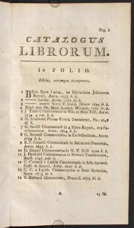 Catalogus Librorum