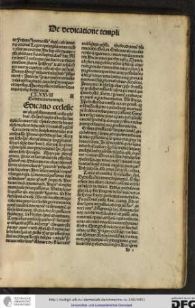 CLXXVII. De dedicatione templi.